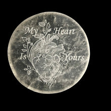 Load image into Gallery viewer, Valentine's | Selenite Round Crystal Charging Plate | 10 cm