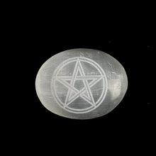 Load image into Gallery viewer, Halloween Selenite Palm Stones | Singles | (6-7cm)