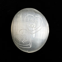 Load image into Gallery viewer, Valentine's Selenite Palm Stones | Singles | (6-7cm)