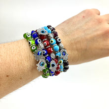 Load image into Gallery viewer, Evil Eye | Glass Beaded Bracelets