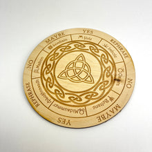 Load image into Gallery viewer, Triquetra Witches Wheel | Pendulum Board with Description