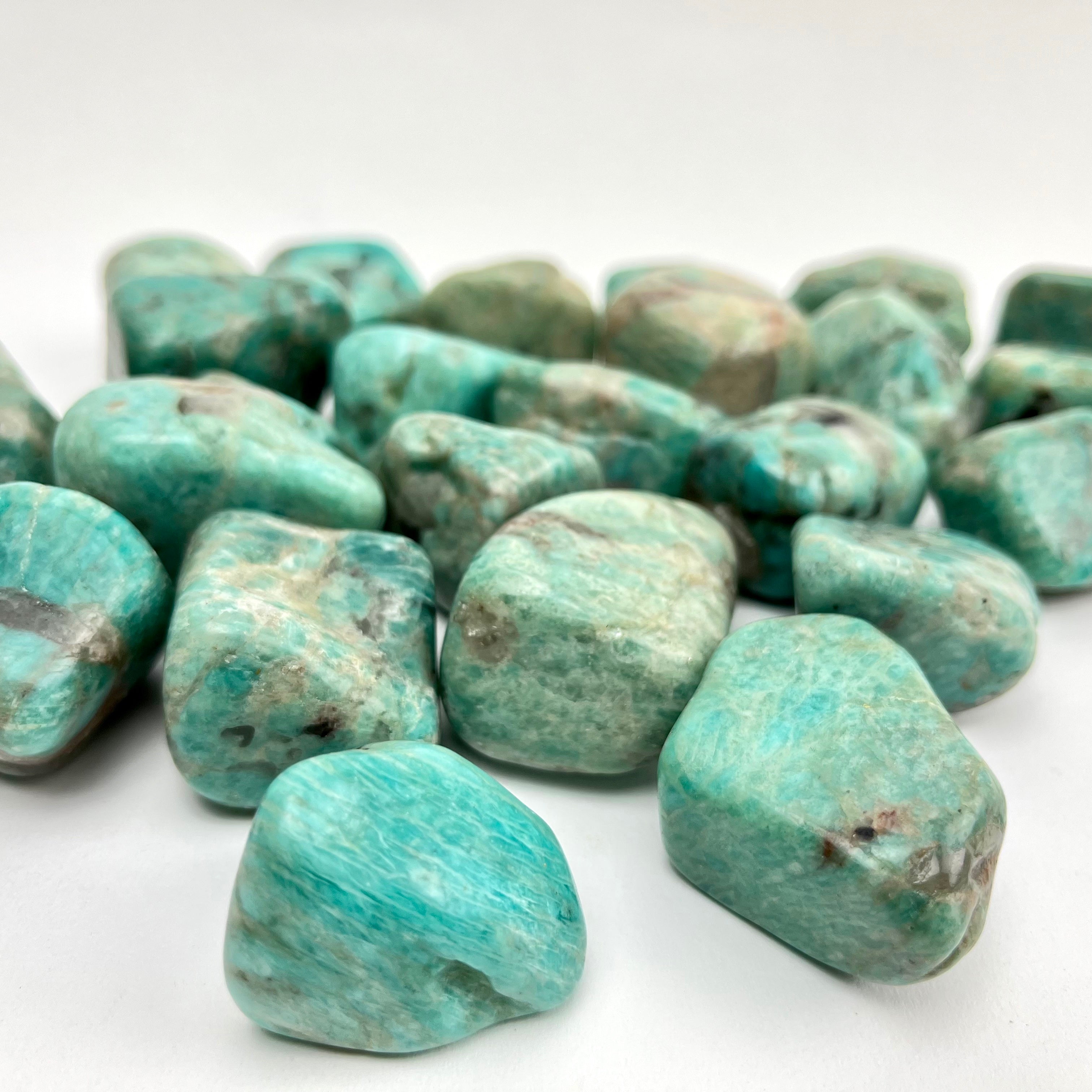 Amazonite Tumbled 3050mm 1 Kilo India Pelham Grayson Rose