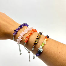 Load image into Gallery viewer, Adjustable Crystal Chip Bracelet | Choose a Stone!
