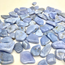 Load image into Gallery viewer, Blue Lace Agate | Tumbled | 25-35mm I 100 Grams