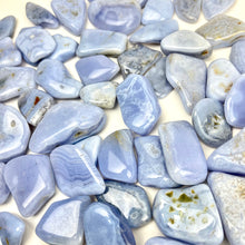 Load image into Gallery viewer, Blue Lace Agate | Tumbled | 25-35mm I 100 Grams
