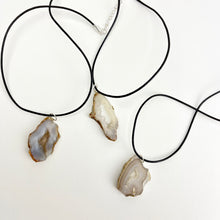 Load image into Gallery viewer, Natural Druzy Cord Necklace