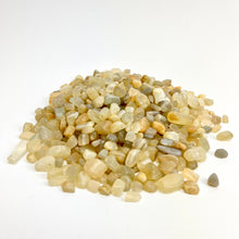 Load image into Gallery viewer, Moonstone | Tumbled Chips | 1 lb | 5-7mm | India
