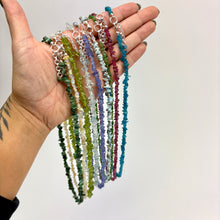 Load image into Gallery viewer, Crystal Chip Necklace | Sterling Silver Clasp | 18" | "A" Grade