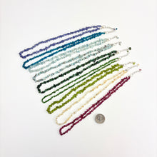 Load image into Gallery viewer, Crystal Chip Necklace | Sterling Silver Clasp | 18" | "A" Grade