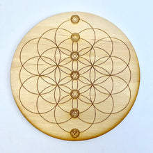Load image into Gallery viewer, Seed of Life Chakras | Crystal Grid w/ Description