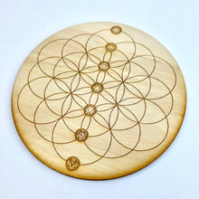 Load image into Gallery viewer, Seed of Life Chakras | Crystal Grid w/ Description