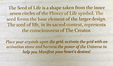 Load image into Gallery viewer, Seed of Life Chakras | Crystal Grid w/ Description