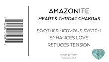 Load image into Gallery viewer, Amazonite | Polished Heart | 30-40mm | Madagascar
