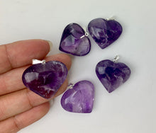 Load image into Gallery viewer, *Crystal Heart Pendants | Choose a Stone!
