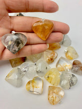 Load image into Gallery viewer, *Crystal Heart Pendants | Choose a Stone!