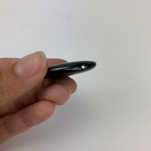 Load image into Gallery viewer, Shungite Tumbled Stone 2 Side Drilled Pendant