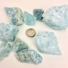 Load image into Gallery viewer, Aquamarine | Rough | EXTRA Quality | 1/2 KILO Lot | 35-75mm | Brazil