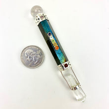 Load image into Gallery viewer, Chakra Healing Wand w/ Silver | India