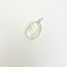 Load image into Gallery viewer, Quartz Cabochon Pendant w/ Silver Alloy Bezel | Ovals | 40-50mm
