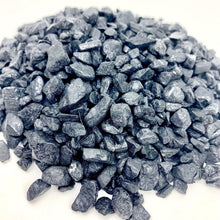 Load image into Gallery viewer, Black Tourmaline | Tumbled Chips | 1lb bag | 5-7mm pieces