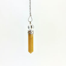 Load image into Gallery viewer, Pencil Faceted Point Pendulum w/ crystal ball | India | Choose stone

