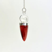 Load image into Gallery viewer, Cone Pendulum w/ Crystal Ball &amp; &quot;Topi&quot; Bail
