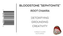 Load image into Gallery viewer, Bloodstone "Sephtonite" | Tumbled | South Africa