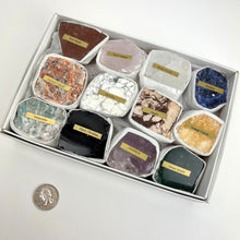 Load image into Gallery viewer, Assorted 12 Mineral collection | 1 Side Polished | 1/2 Flat