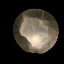 Load image into Gallery viewer, *Selenite | Flower of Life Chakra Lamp | Morocco