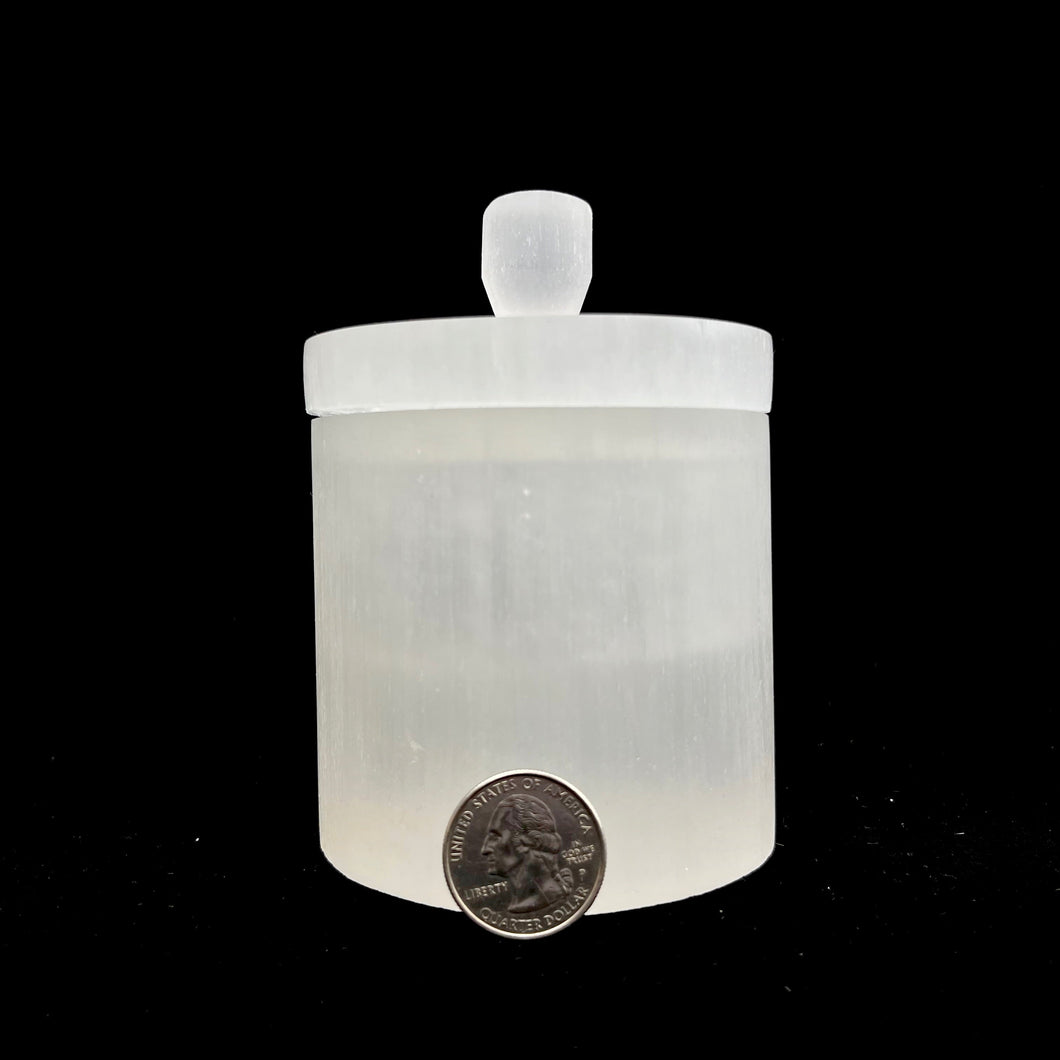 Selenite | Jar with Lid | Morocco | Choose a Size!