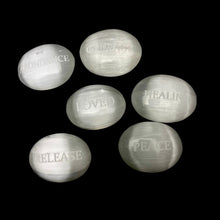 Load image into Gallery viewer, Empowering Selenite Palm Stones | Singles (6-7cm)

