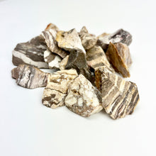 Load image into Gallery viewer, Zebra Jasper Brazil Rough 1-1.5 " size 1 lb bag