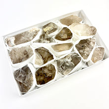 Load image into Gallery viewer, Elestial Quartz | Rough | Brazil | 1/2 flat case