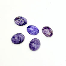 Load image into Gallery viewer, *Charoite Cabochons | 9-10mm