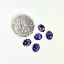 Load image into Gallery viewer, *Charoite Cabochons | 9-10mm