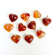 Load image into Gallery viewer, *Mini Heart Pendants | Brazil | 17-18mm