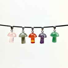 Load image into Gallery viewer, Mini Mushroom Pendants | Choose a Stone!