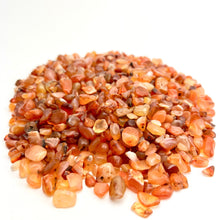 Load image into Gallery viewer, Carnelian | Tumbled Chips | 1lb | 4-7mm | India