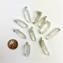 Load image into Gallery viewer, *Clear Quartz Point Pendants | 25-35mm