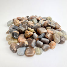 Load image into Gallery viewer, *Black Moonstone | Tumbled | 15-25mm | India | 1lb