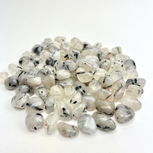 Load image into Gallery viewer, *Black Tourmaline in Quartz | Tumbled | 15-20mm | 1 lb | India