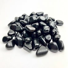 Load image into Gallery viewer, *Black Agate | Tumbled | 20-25mm | 1 lb | India