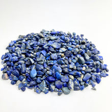 Load image into Gallery viewer, Lapis Lazuli | Tumbled Chips | 1lb | 4-7mm | India