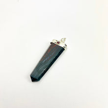 Load image into Gallery viewer, Gemstone Flat Tapered Pendant w/ Garnet Cabochon