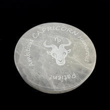 Load image into Gallery viewer, Zodiac Signs | Selenite Disc | Choose Size | Morocco