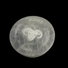 Load image into Gallery viewer, Zodiac Signs | Selenite Disc | Choose Size | Morocco