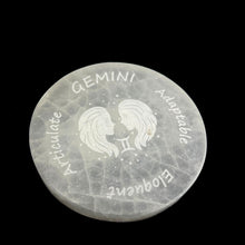 Load image into Gallery viewer, Zodiac Signs | Selenite Disc | Choose Size | Morocco