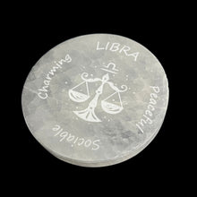 Load image into Gallery viewer, Zodiac Signs | Selenite Disc | Choose Size | Morocco