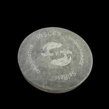 Load image into Gallery viewer, Zodiac Signs | Selenite Disc | Choose Size | Morocco