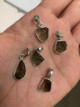 Load image into Gallery viewer, Moldavite Rough Pendants | 10-15mm